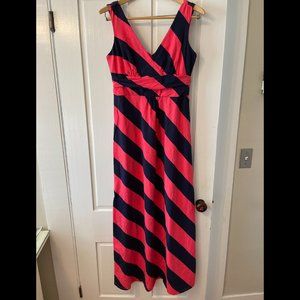 Lilly Pulitzer Sloane Bias-Striped Maxi Dress